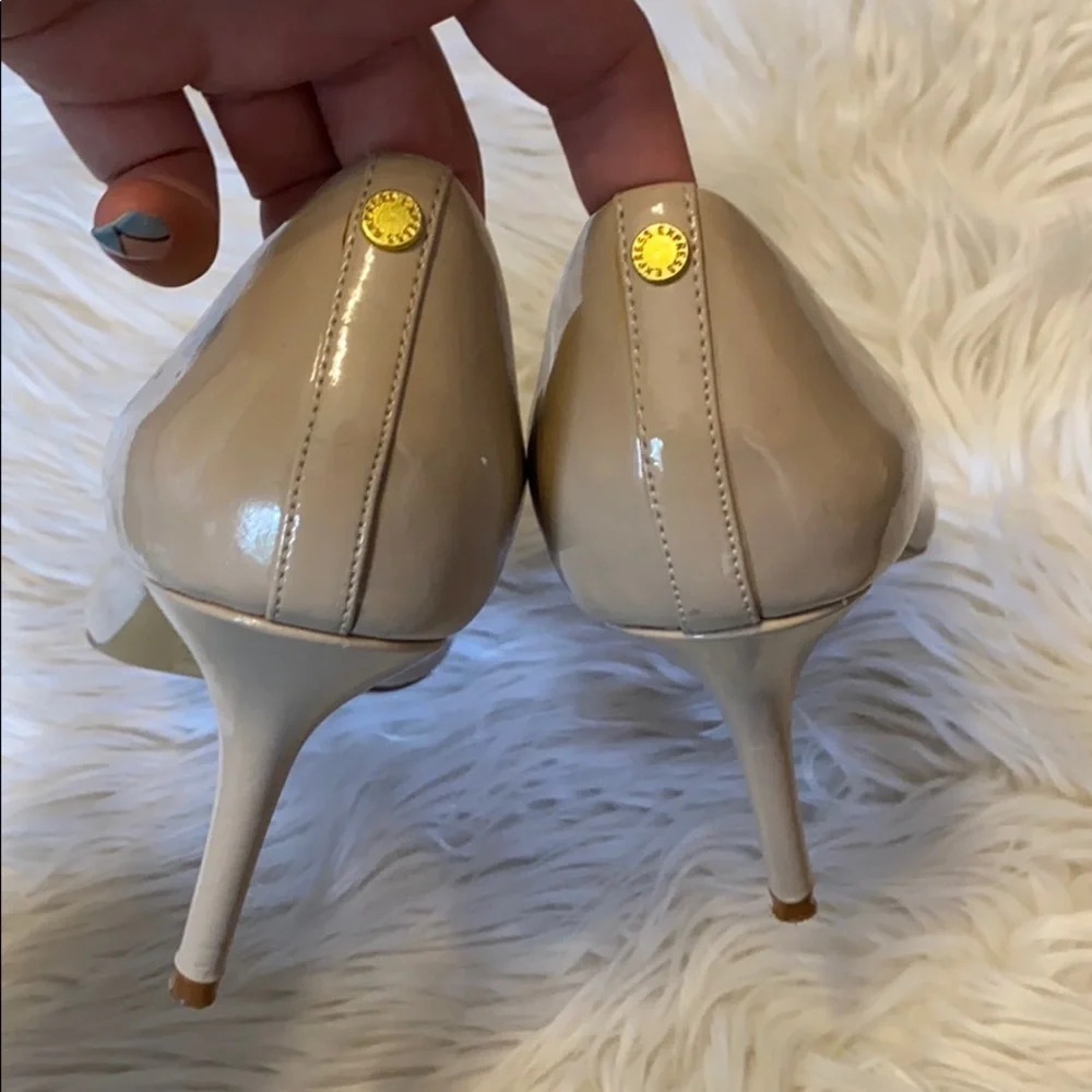 Express nude round toe heels - Picture 6 of 8